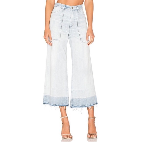 CoH Womens Melanie Crop Light Wash Frayed Hem Jeans Raw Hem High Waisted Sz 27 - Picture 5 of 13